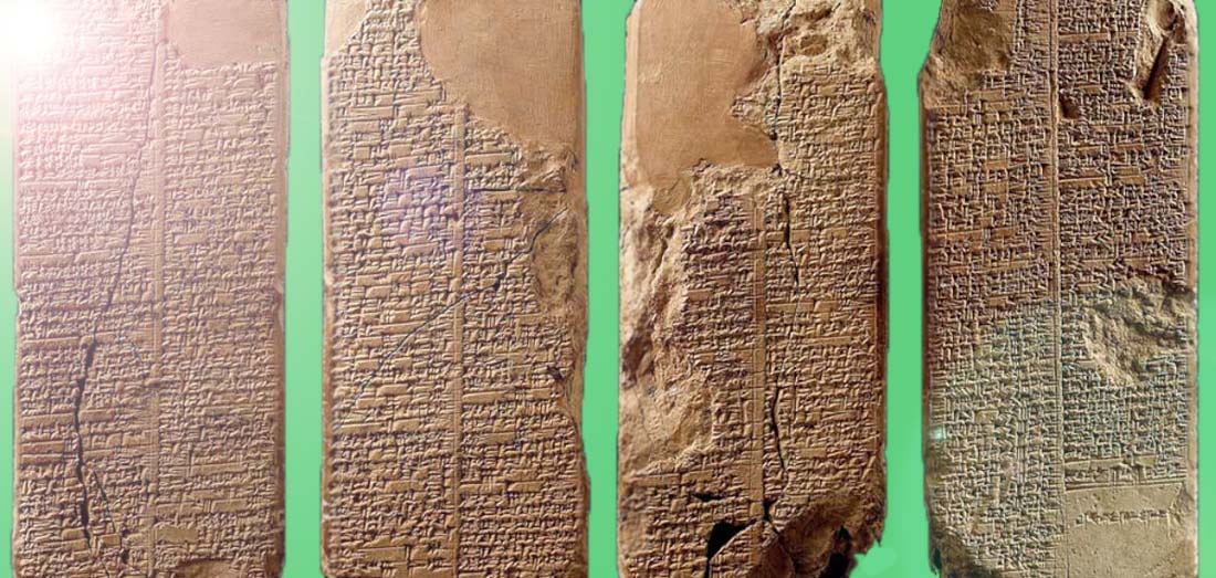 Four Ancient Master Stone tablets with Ancient script